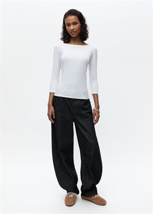 Enally ls b-n bluse 5314 Bright White Envii 